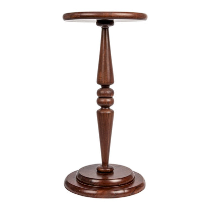 Bishop Pedestal Cocktail Side Table - 12.0L x 12.0W x 25.0H