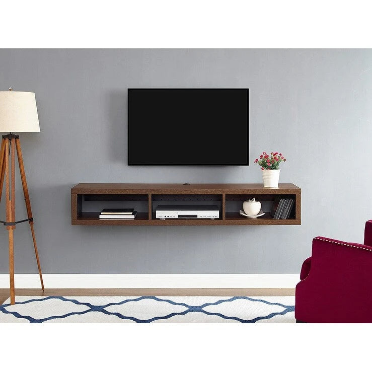 Wall Mounted TV Console Entertainment Center Wall Decor Shelve Storage