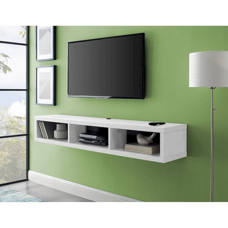 Wall Mounted TV Console Entertainment Center Wall Decor Shelve Storage