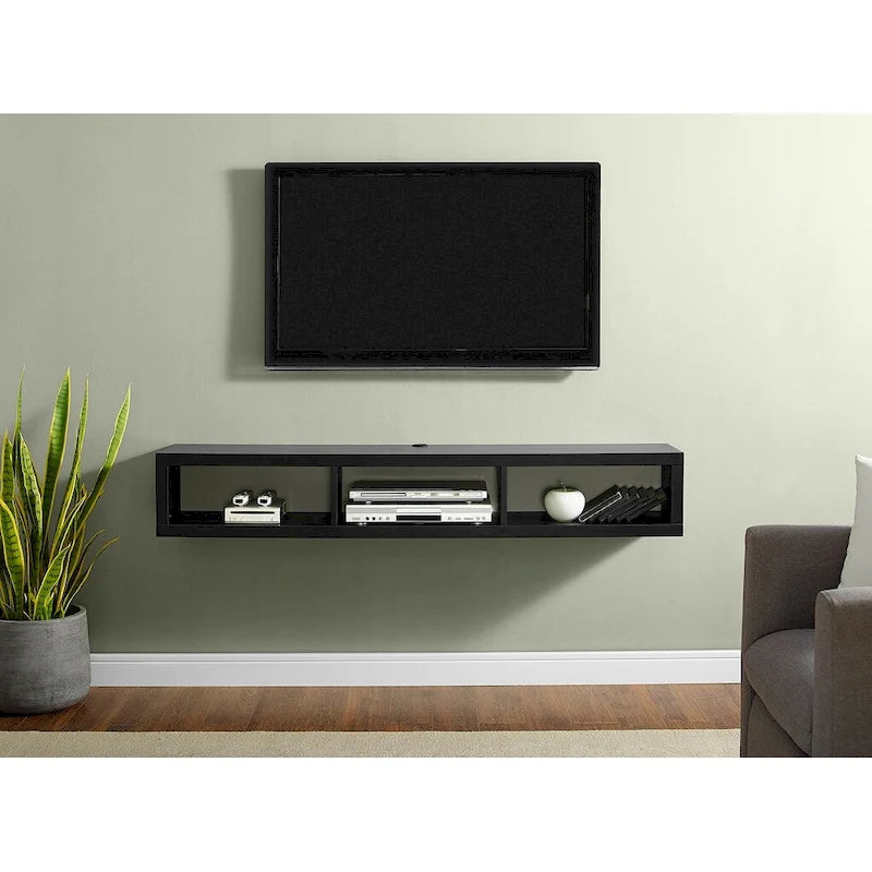 Wall Mounted TV Console Entertainment Center Wall Decor Shelve Storage