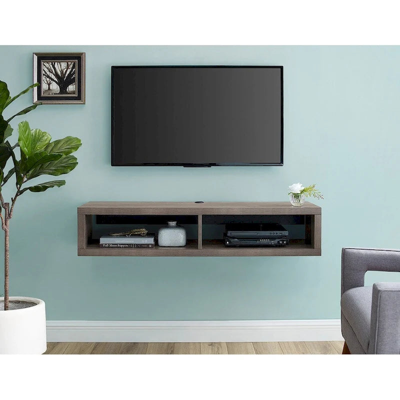 Wall Mounted TV Console Entertainment Center Wall Decor Shelve Storage
