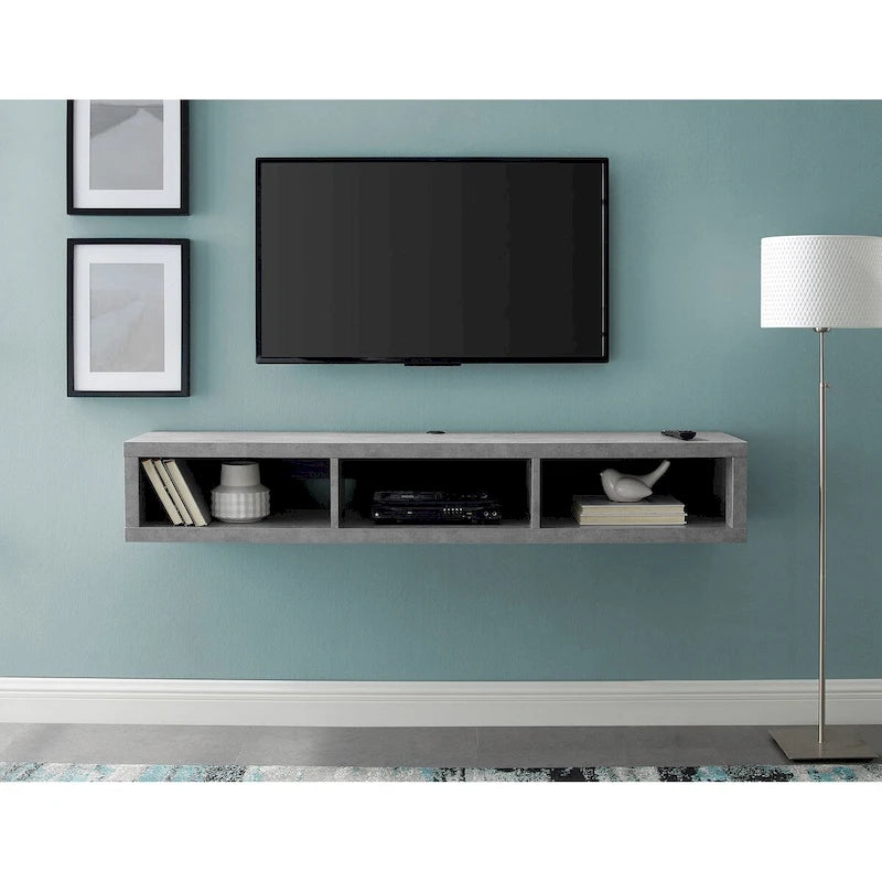 Wall Mounted TV Console Entertainment Center Wall Decor Shelve Storage
