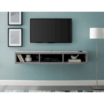 Wall Mounted TV Console Entertainment Center Wall Decor Shelve Storage