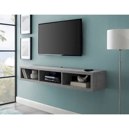 Wall Mounted TV Console Entertainment Center Wall Decor Shelve Storage