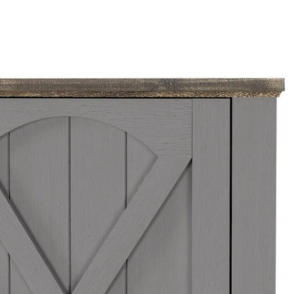 70 Farmhouse TV Stand with Fireplace, Fits up to 75 TV - 70W x 30H x 14.5D