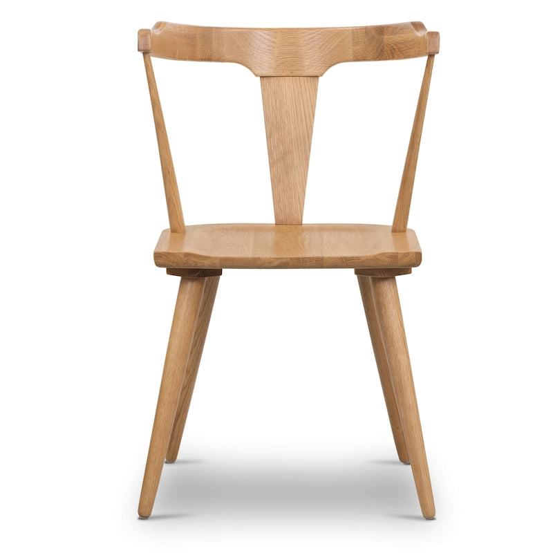 Poly & Bark Enzo Dining Chair - Solid Oak Wood