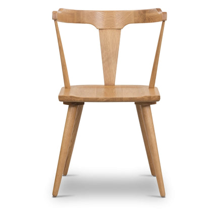 Poly & Bark Enzo Dining Chair - Solid Oak Wood