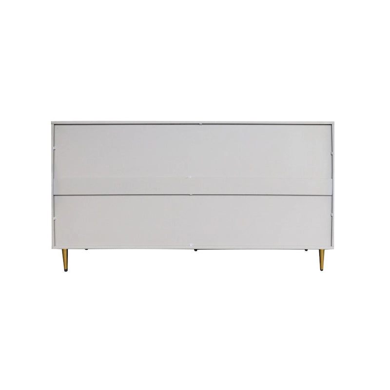 60-in Modern Blue/ Grey Lacquered 4 Door Wooden Sideboard Buffet Server Accent Storage Cabinet