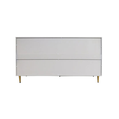60-in Modern Blue/ Grey Lacquered 4 Door Wooden Sideboard Buffet Server Accent Storage Cabinet