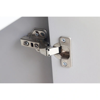 60-in Modern Blue/ Grey Lacquered 4 Door Wooden Sideboard Buffet Server Accent Storage Cabinet