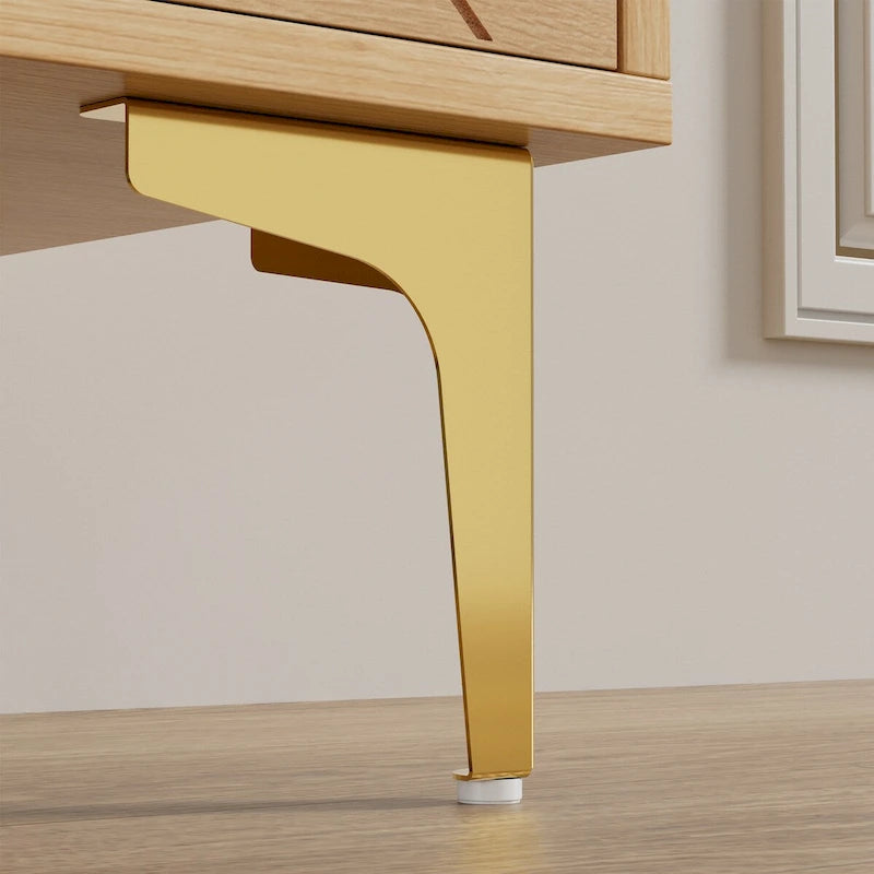 Sideboard Buffet Cabinet with Storage Four Door Adjustable Shelves Storage Cabinet Coffee Bar Cabinet