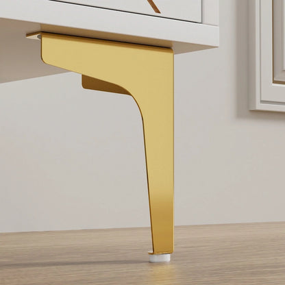 Sideboard Buffet Cabinet with Storage Four Door Adjustable Shelves Storage Cabinet Coffee Bar Cabinet