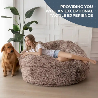 Big Convertible Bean Bag Folds from Lazy Chair to Floor Mattress Bed