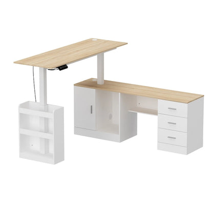 63W Versatile Standing Desk Aesthetic with Height Customization Table