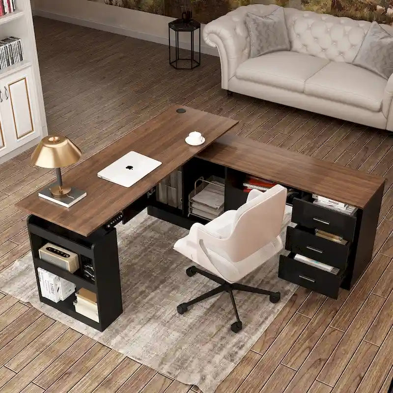 63W Versatile Standing Desk Aesthetic with Height Customization Table