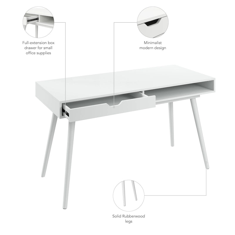 Bush Furniture Nora 54W Writing Computer Desk with Storage