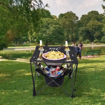 Camping Table with Cooler, Tailgating Table, Beach Table, Portable Table, Ultralight Compact with Carry Bag for Outdoor