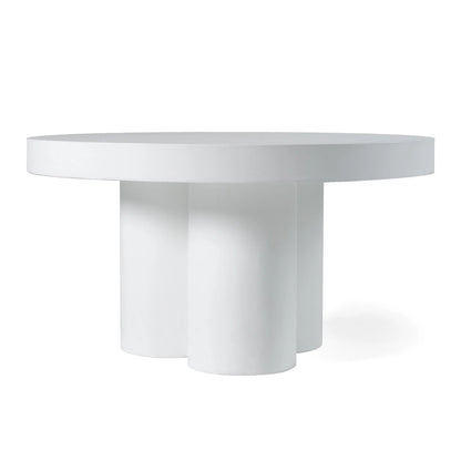 Modrest Bruni Modern White Concrete Coffee Table