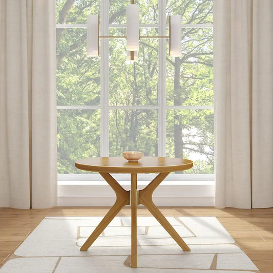 Plank and Beam Verso Cross Leg Round Dining Table - 38