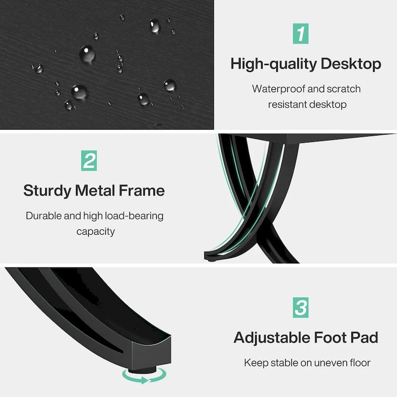 Rectangular Dining Table for 6-8 People, 78 inch Large Wood Kitchen Tables Farmhouse