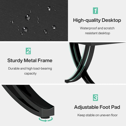 Rectangular Dining Table for 6-8 People, 78 inch Large Wood Kitchen Tables Farmhouse