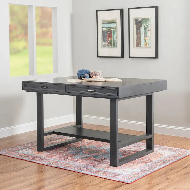Wilson Grey Wooden 7-Piece Counter Height Dining Set