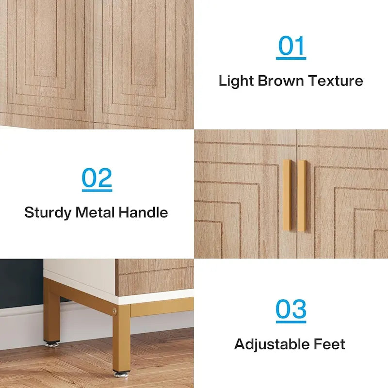 20 Pairs Entryway Shoe Storage Cabinet Storage Organizer for Closet