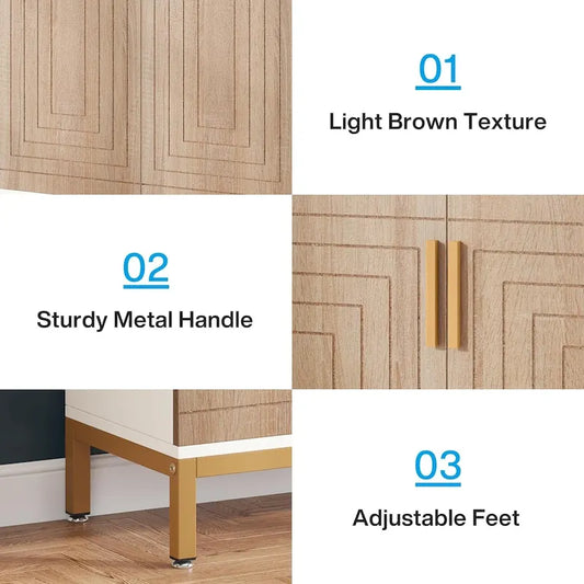 20 Pairs Entryway Shoe Storage Cabinet Storage Organizer for Closet