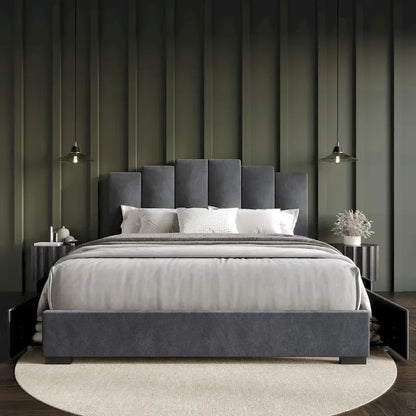 Yuma Full Upholstered Storage Platform Bed