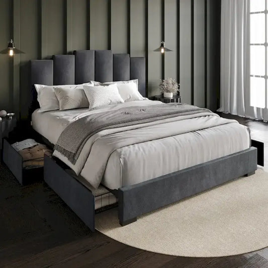 Yuma Full Upholstered Storage Platform Bed