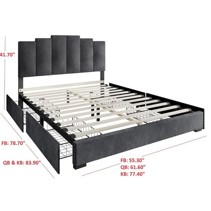 Yuma Full Upholstered Storage Platform Bed