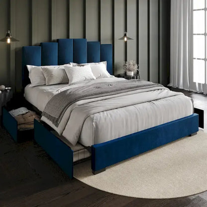 Yuma Full Upholstered Storage Platform Bed