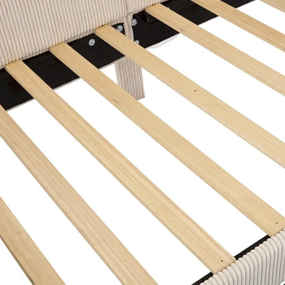 Twin Size Upholstered Corduroy Daybed with Drawers