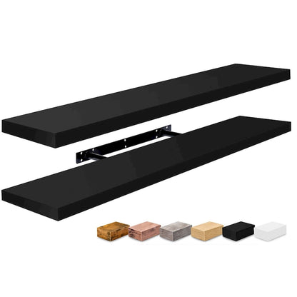 Sorbus Long Floating Shelves for Wall Set of 2 - 35L x 9W x 1.5H