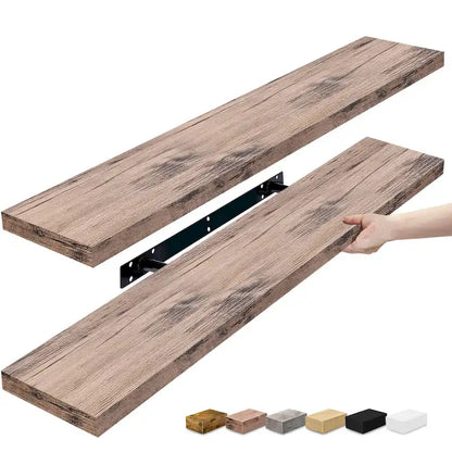 Sorbus Long Floating Shelves for Wall Set of 2 - 35L x 9W x 1.5H