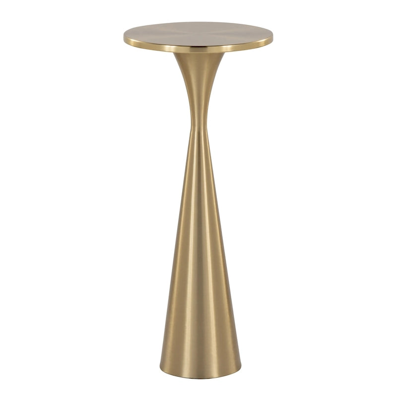 Silver Orchid Monroe 22 Metal Side Table
