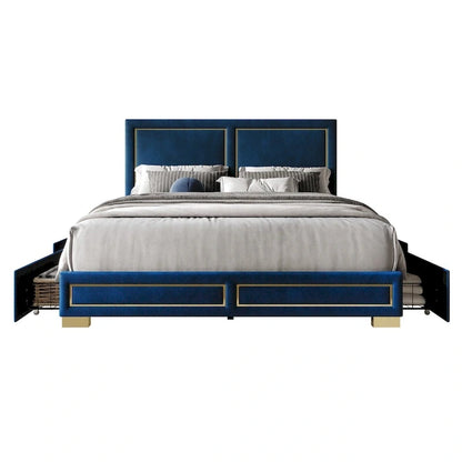 Jasper Full Upholstered Storage Platform Bed