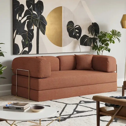 JASIWAY Modern Vintage Convertible Sleeper Sofa Bed