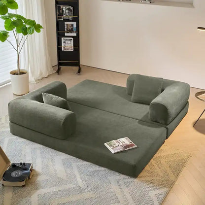 JASIWAY Modern Vintage Convertible Sleeper Sofa Bed