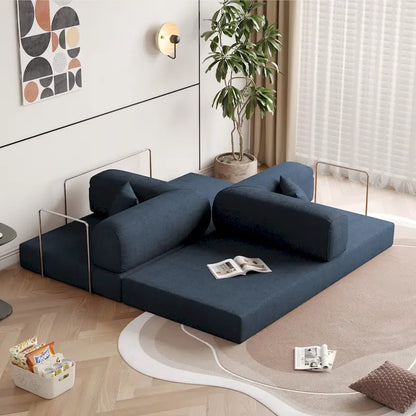 JASIWAY Modern Vintage Convertible Sleeper Sofa Bed