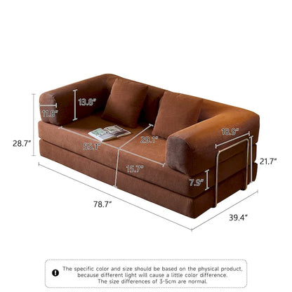 JASIWAY Modern Vintage Convertible Sleeper Sofa Bed