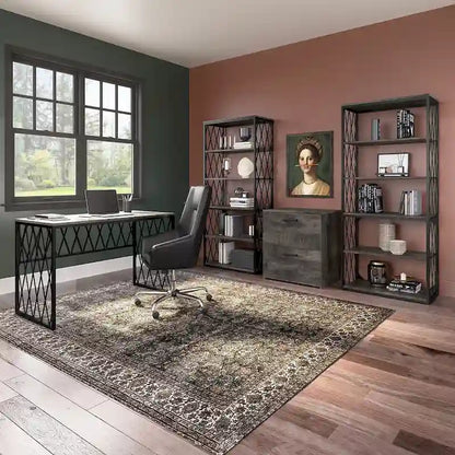 City Park Industrial End Table with Drawer