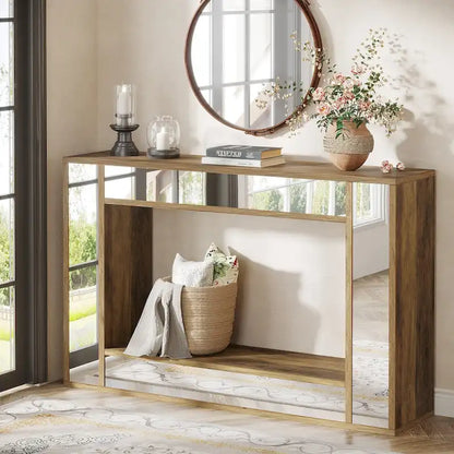 47 Inches Rustic Sofa Table for Entryway, Hallway and Living Room