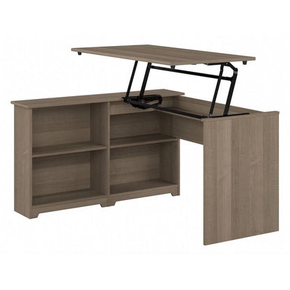 Bush Furniture Cabot 52W Standing Corner Desk with Shelves