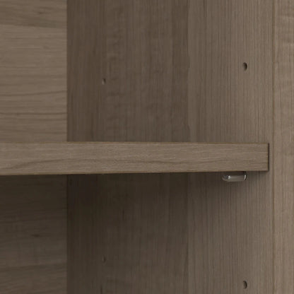 Bush Furniture Cabot 52W Standing Corner Desk with Shelves