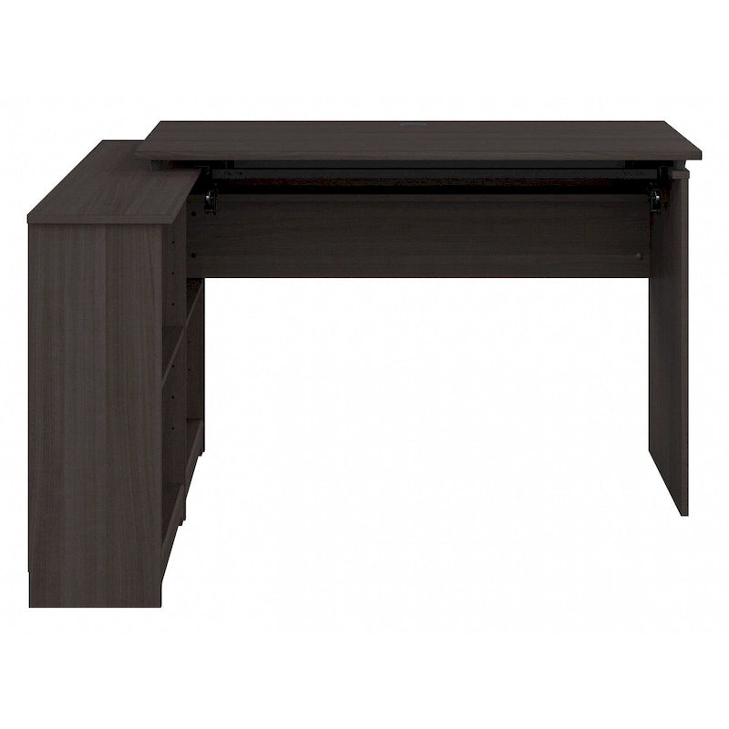 Bush Furniture Cabot 52W Standing Corner Desk with Shelves