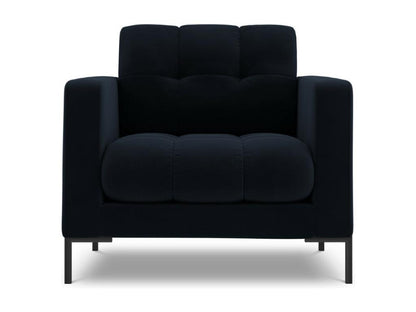 Homzora - Homzora armchair in dark blue velvet - 87x92x75cm