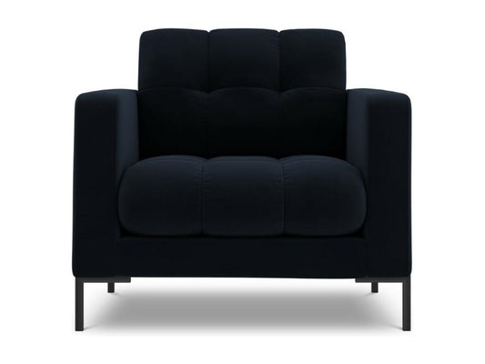 Homzora - Homzora armchair in dark blue velvet - 87x92x75cm