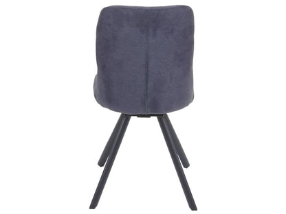 Set of 2 Homzora-J69 dining chairs, swivel kitchen chair, auto-position, velvet - an