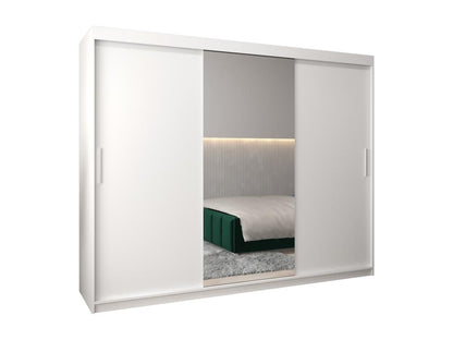 Homzora 1 Sliding Door Wardrobe 200/250/62 3 Doors White/White